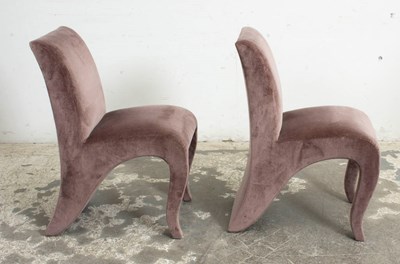 Lot 31 - Pair of Dialogica Upholstered Side Chairs