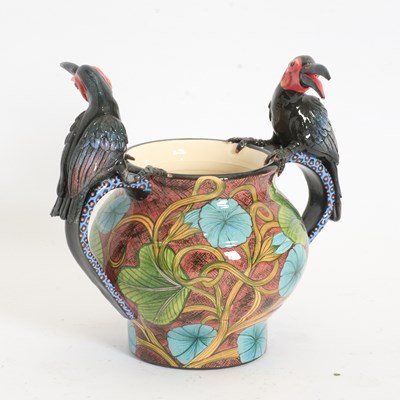 Lot 1 - Ardmore Studio Black Bird Vase