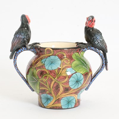 Lot 1 - Ardmore Studio Black Bird Vase