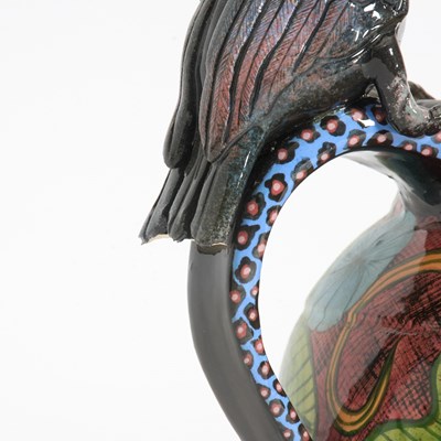 Lot 1 - Ardmore Studio Black Bird Vase