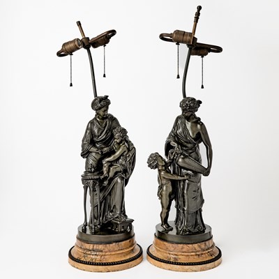 Lot 116 - Two French Patinated Bronze Sculptures