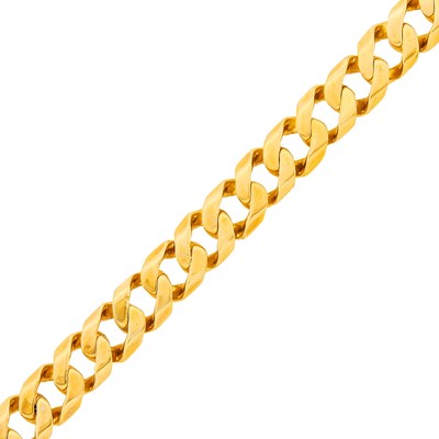 Lot 23 - Gold Curb Link Bracelet