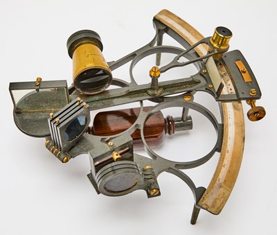 Lot 313 - A John Bliss nautical sextant for naval use