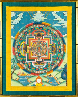 Lot 315 - A Tibetan Mandala Thangka