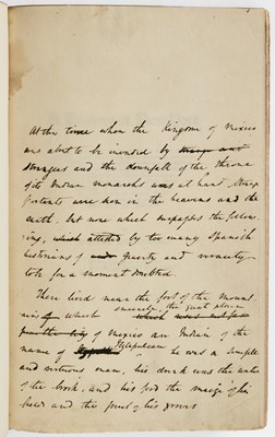 Lot 280 - With an original leaf written by Washington Irving