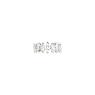 Lot 1119 - Platinum and Diamond Band Ring