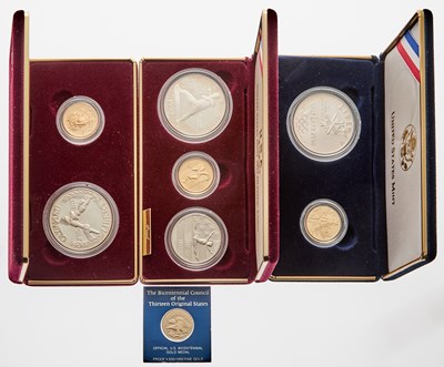Lot 68 - United States. Group of Modern Commemorative Proof Sets and Medal. Gold and Silver. Proof.