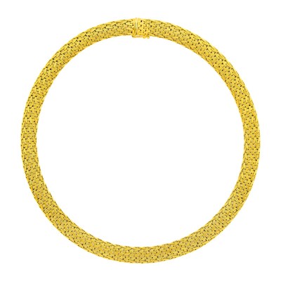 Lot 29 - Braided Gold Mesh Necklace