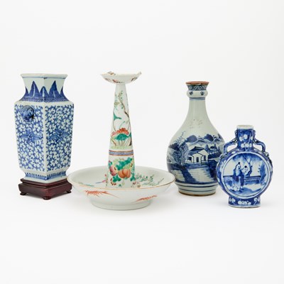 Lot 435 - Four Chinese Glazed Porcelain Articles