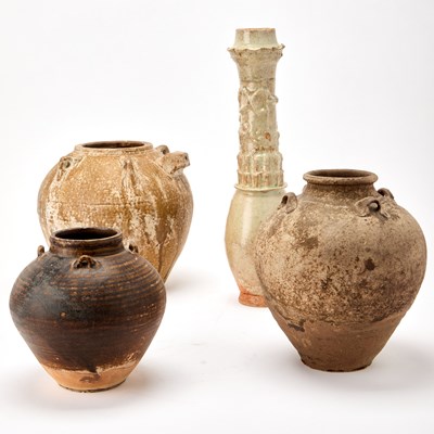 Lot 160 - Four Chinese Glazed Earthenware Vessels