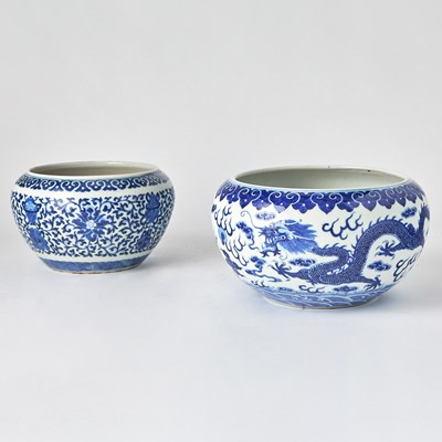 Lot 439 - Two Chinese Blue and White Porcelain Alms Bowls