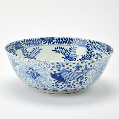 Lot 185 - A Chinese Blue and White Porcelain Bowl