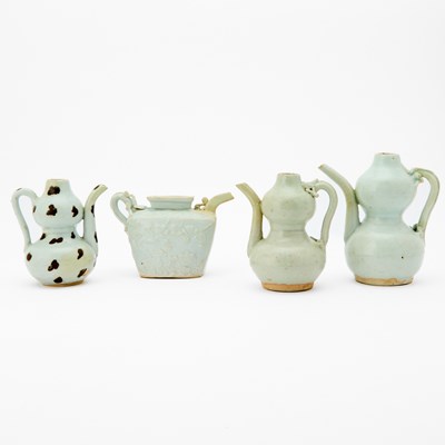 Lot 169 - A Group of Four Chinese Glazed Ewers