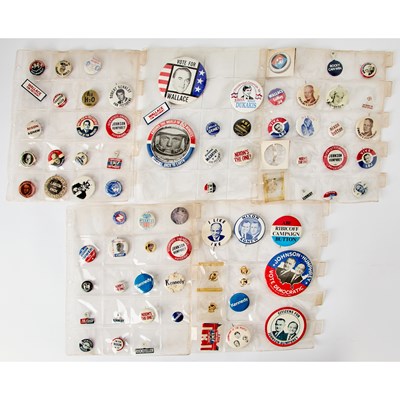 Lot 218 - United States. Group of 20th Century Political Buttons and Memorabilia.