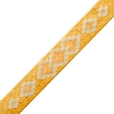 Lot 1112 - Tricolor Gold Bracelet