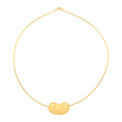 Lot 2 - Tiffany & Co., Elsa Peretti Gold 'Bean' Torque Necklace