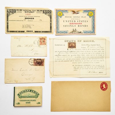 Lot 220 - United States. Large Group of Postage, Internal Revenue, Mixed Use Stamps. Mixed Condition.