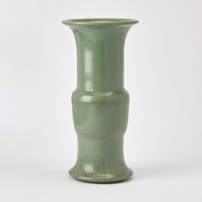 Lot 426 - A Chinese Longquan Celadon Vase, Gu