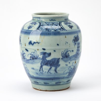 Lot 175 - A Chinese Blue and White Porcelain Jar