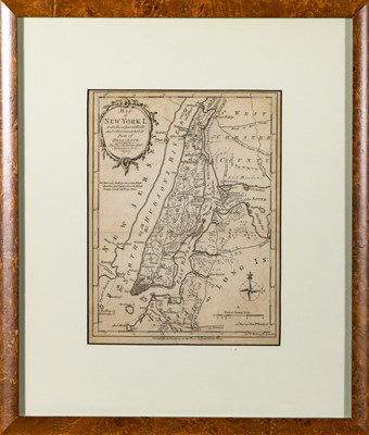 Lot 52 - Revolutionary War-era map of New York printed in London