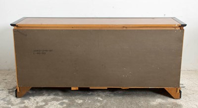 Lot 41 - Asian Inspired Ebonized Chest of Drawers