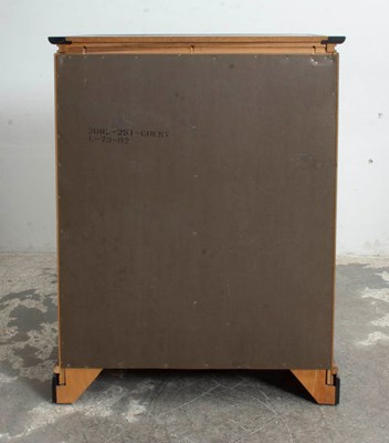 Lot 43 - Asian Inspired Ebonized Tall Chest of Drawers