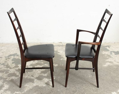Lot 47 - Set of Eight Mid Century Modern Dining Chairs