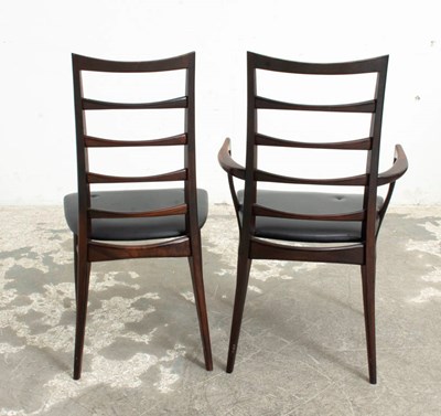 Lot 47 - Set of Eight Mid Century Modern Dining Chairs