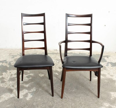 Lot 47 - Set of Eight Mid Century Modern Dining Chairs