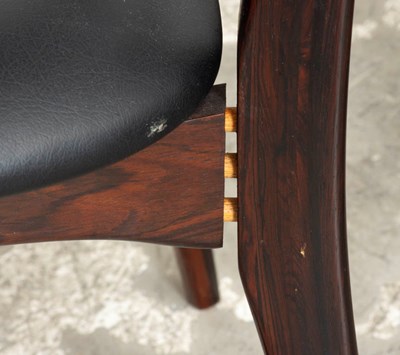 Lot 47 - Set of Eight Mid Century Modern Dining Chairs