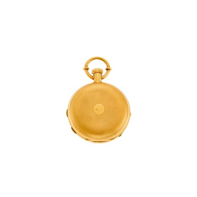 Lot 1201 - Jules Jurgensen Gold Split-Second Chronograph Hunting-Case Pocket Watch