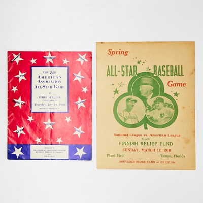Lot 226 - Two Pieces of All-Star Game Ephemera.