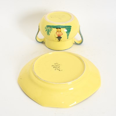 Lot 4 - Quimper Lidded Pot and Tray
