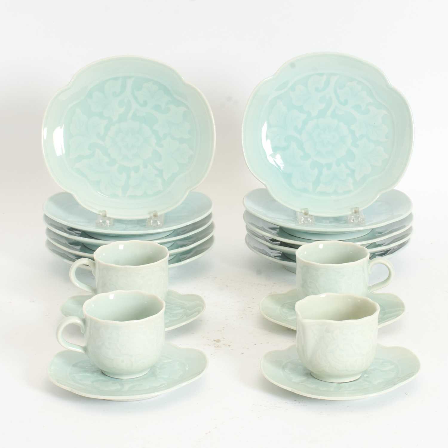 Lot 5 - Group of Celadon Tableware Items