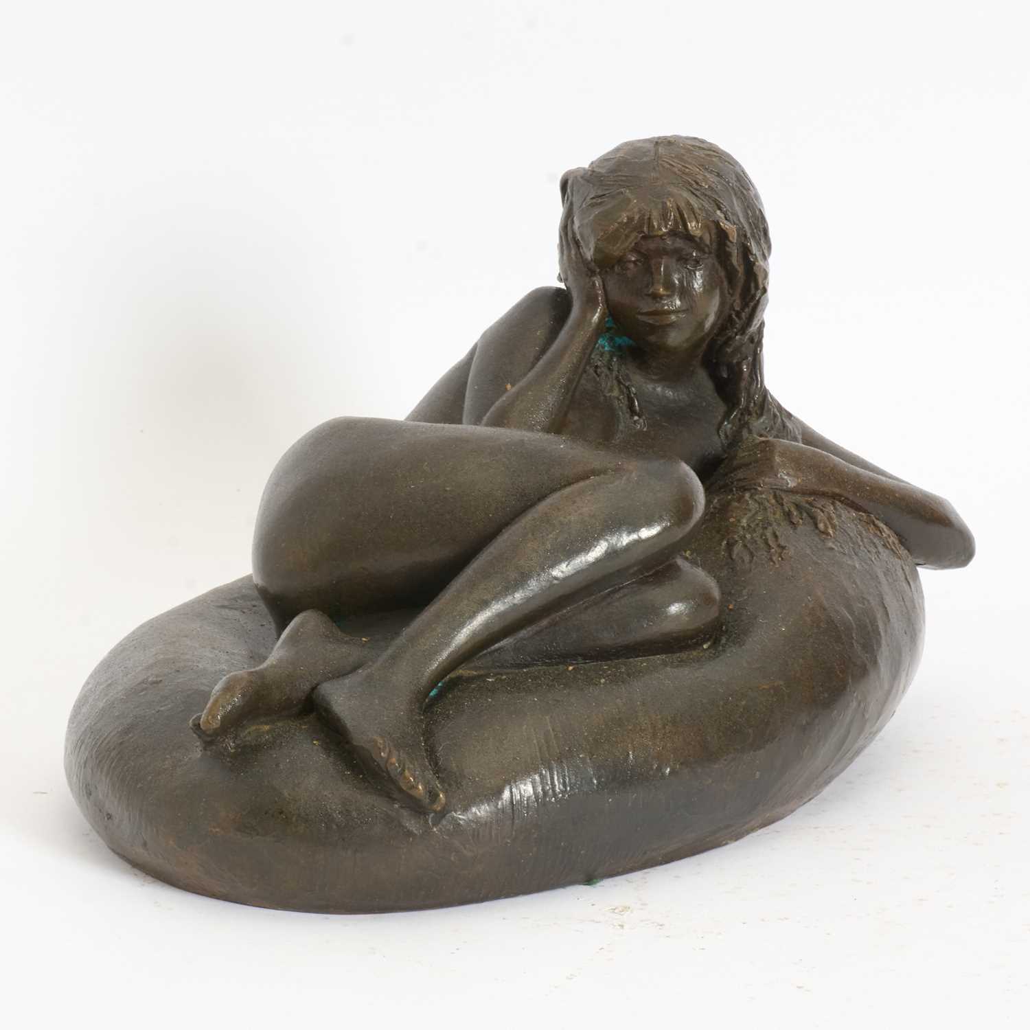 Lot 12 - Bronze Figure of Reclining Nude