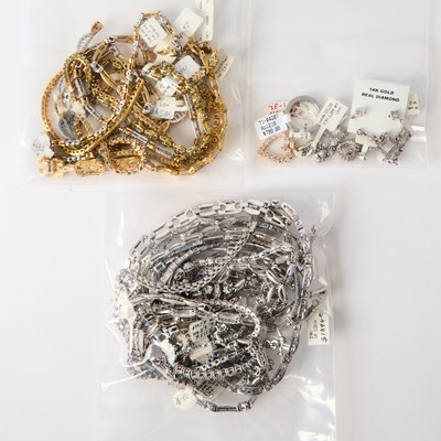 Lot 2001 - Group of Gold, Low Karat Gold, White Gold, and Diamond Jewelry