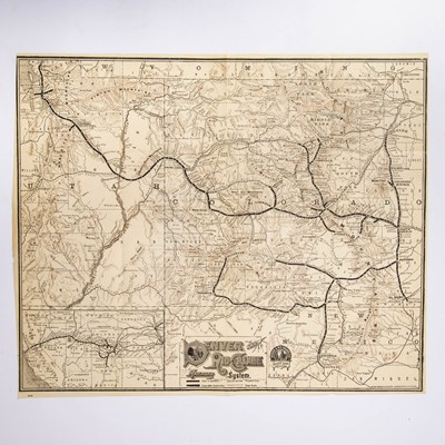 Lot 12 - Tourists' Hand-Book Descriptive of Colorado, New Mexico & Utah, with a printed map of the Rio Grande railroad system