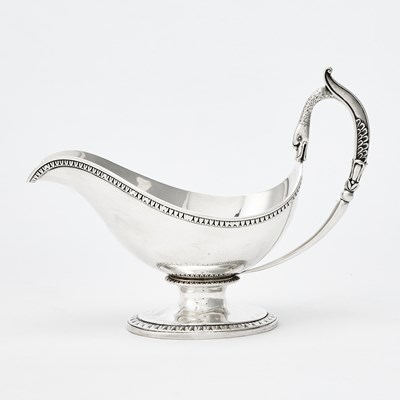 Lot 63 - Durgin Sterling Silver Empire Style Sauceboat