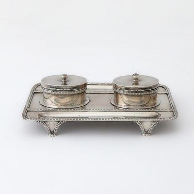 Lot 64 - Edward VII Sterling Silver Inkstand