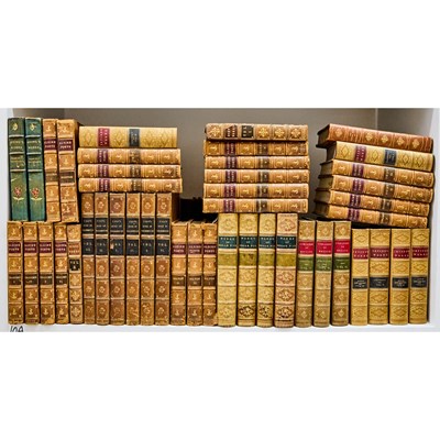 Lot 293 - A group of leather-bound books