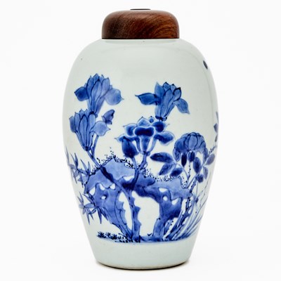 Lot 181 - A Chinese Blue and White Porcelain Ovoid Jar