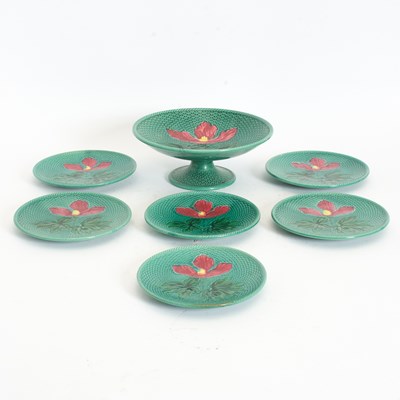 Lot 13 - Set of Six German Ceramic Majolica Plates