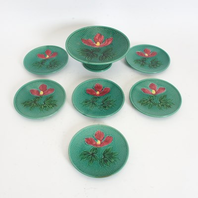 Lot 13 - Set of Six German Ceramic Majolica Plates