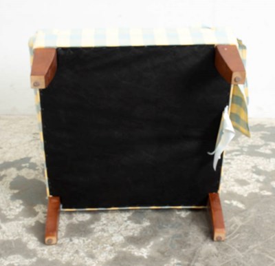 Lot 34 - Gingham Upholstered Lounge Chair