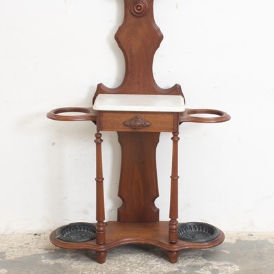 Lot 37 - Victorian Style Mahogany Hall Tree