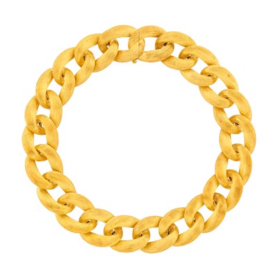 Lot Gold Curb Link Necklace