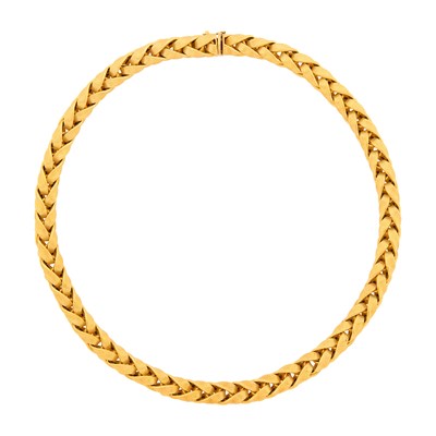 Lot 108 - Braided Gold Necklace