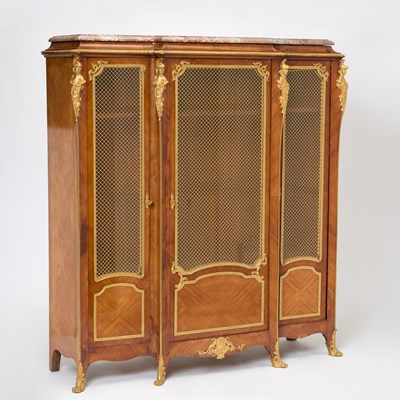 Lot 180 - Louis XV Style Gilt-Bronze Mounted Kingwood Bibliothèque