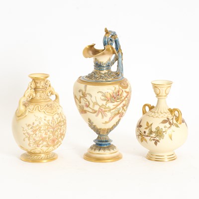 Lot 92 - Royal Worcester Porcelain Ewer