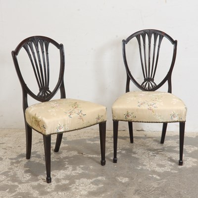 Lot 186 - Pair of George III Style Mahogany Side Chairs